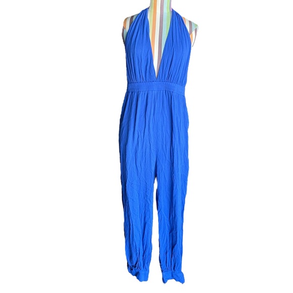 Lulus Lolinda Convertible Royal Blue Jumpsuit 0970 - Picture 2 of 7